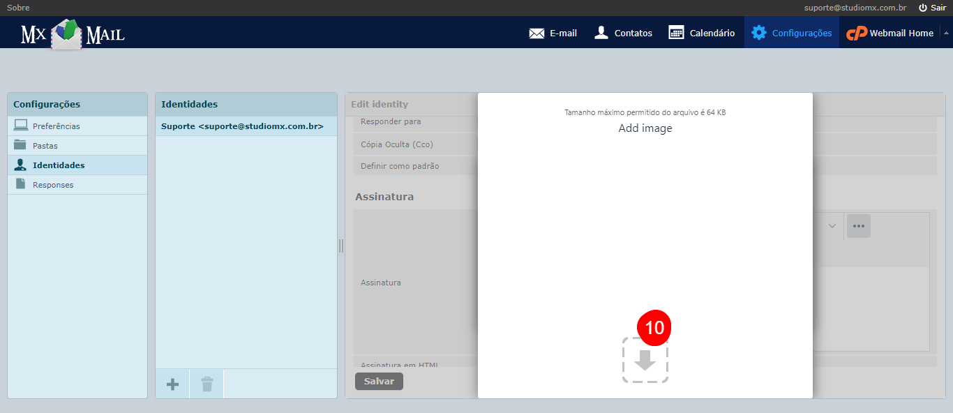 Alterar Assinatura no Webmail